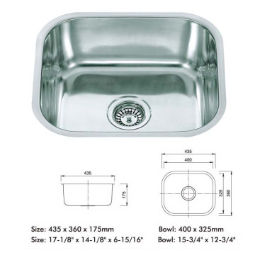 Fregadero de la pared del acero inoxidable de la cocina SUS304